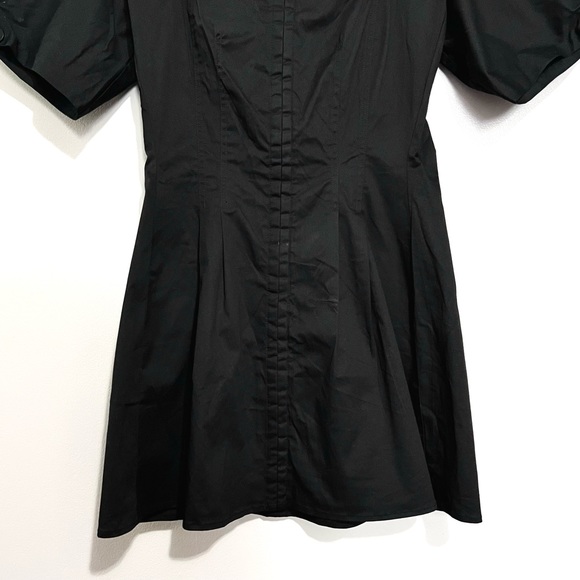 NWOT C/MEO Collective Corset Bodice Mini Puff Sleeve Black Dress MSRP $269 - Picture 4 of 11